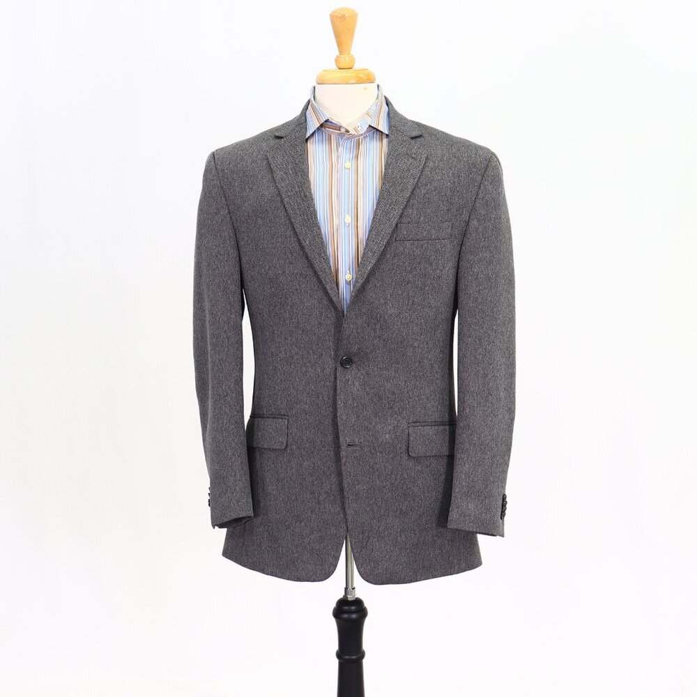 Michael Kors 40L Gray Solid 2-Button Sport Coat Blazer Jacket P028